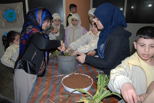 نشاط بيئي في مؤسسة الإمام الهادي (ع) للإعاقة السمعية والبصرية